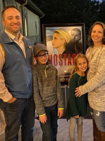 Cindy Bonds with her family at the book signing for Hostage