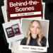 Behind-the-scenes promotional graphic for An Island Intrigue featuring author Casey Cline, her headshot, and the book shown in print and eBook formats against a vintage photo collage background.